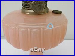 ALADDIN Corinthian Rose/Opaque/Pink Moonstone Oil Lamp With Model B Burner