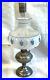 ALADDIN DRAPE LAMP With White & Blue Rose HAND PAINTED SHADE withAccessories