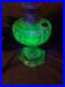 ALADDIN Green Uranium CATHEDRAL Table Lamp Model #108 B Burner c1934 Glows