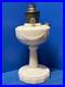 ALADDIN Ivory Alacite Tall Lincoln Drape Oil Lamp Base, Mod. B Burner, Fill Cap