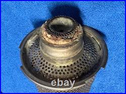 ALADDIN Ivory Alacite Tall Lincoln Drape Oil Lamp Base, Mod. B Burner, Fill Cap