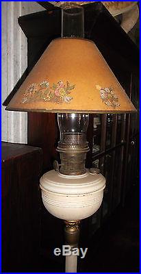 ALADDIN KEROSENE FLOOR LAMP WithBURNER, SHADE, CHIMNEY