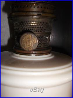 ALADDIN KEROSENE FLOOR LAMP WithBURNER, SHADE, CHIMNEY
