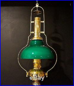 ALADDIN KEROSENE MANTLE LAMP DELUXE SOLID BRASS HANGING WIRE BRACKET