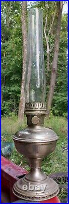 ALADDIN Kerosene Oil Table Lamp Model No. 11 Original Base Chimney Collector