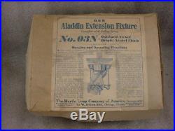 ALADDIN Kerosene oil lamp Ceiling Extension Fixture Pulldown 1920 original box