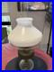 ALADDIN LAMP 1933 COLONIAL FONT & HOBNAIL SHADE MODEL B BURNER With NICKEL ACCENTS