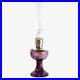 ALADDIN LAMP AMETHYST CRYSTAL LINCOLN DRAPE LAMP withNICKEL HARDWARE