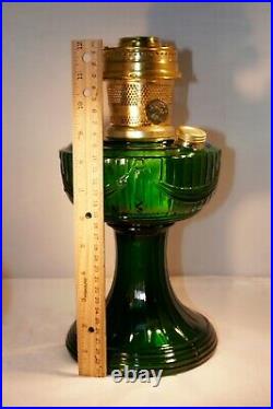 ALADDIN LAMP EMERALD GREEN LINCOLN DRAPE BRASS with23 burner NEW