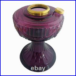 ALADDIN LAMP PART # R083B AMETHYST LINCOLN DRAPE FONT with BRASS HARDWARE NEW