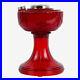 ALADDIN LAMP RUBY RED LINCOLN DRAPE FONT w NICKEL HARDWARE NEW
