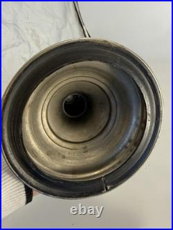 ALADDIN MANTLE LAMP CO. MODEL 12 KEROSENE LAMP Nickel Complete Tested