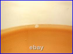 ALADDIN MODEL 12 PEACH / BROWN VENETIAN ART-CRAFT VASE OIL LAMP With ALADDIN SHADE