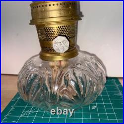 ALADDIN MODEL 23 LINCOLN DRAPE GLASS OIL LAMP With Wick All ALLADIN