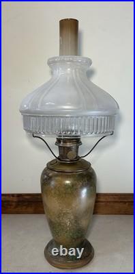 ALADDIN MODEL NO. 1241 ART-CRAFT KEROSENE TALL VASE LAMP With SHADE NICE