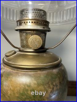 ALADDIN MODEL NO. 1241 ART-CRAFT KEROSENE TALL VASE LAMP With SHADE NICE