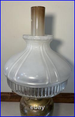ALADDIN MODEL NO. 1241 ART-CRAFT KEROSENE TALL VASE LAMP With SHADE NICE