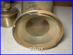 ALADDIN MODEL NO. 1241 ART-CRAFT KEROSENE TALL VASE LAMP With SHADE NICE