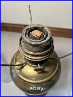 ALADDIN MODEL NO. 1241 ART-CRAFT KEROSENE TALL VASE LAMP With SHADE NICE