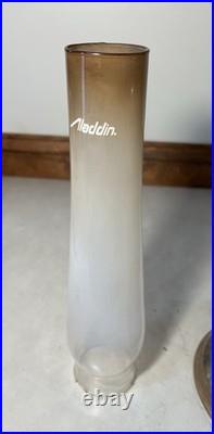ALADDIN MODEL NO. 1241 ART-CRAFT KEROSENE TALL VASE LAMP With SHADE NICE