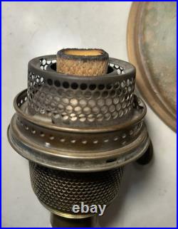 ALADDIN MODEL NO. 1241 ART-CRAFT KEROSENE TALL VASE LAMP With SHADE NICE