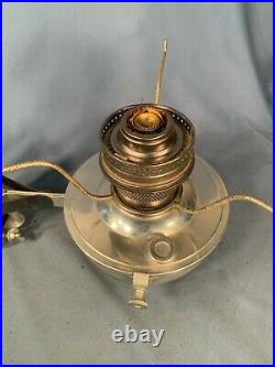 ALADDIN Model 23 Kerosene Oil Lamp Railroad Shade Sconce Font wMounting Bracket