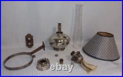 ALADDIN Model #6 Oil Lamp withFOSS Parchment Shade & #5 Wall BRACKET with Swivel