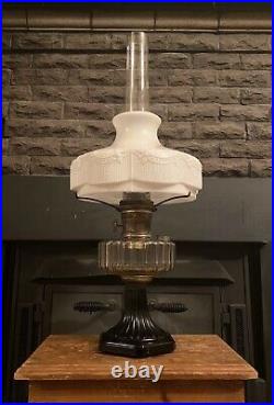 ALADDIN Model B 104 Black Corinthian Oil Milk Glass Lincoln Drape Lamp Shade