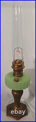 ALADDIN Model Jadite Jadeite Jade Moonstone Majestic Oil Lamp, #2