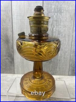 ALADDIN Nu-Type Model-B AMBER WASHINGTON DRAPE Oil Lamp Vintage