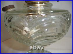 ALADDIN OIL LAMP CLEAR WASHINGTON DRAPER MODEL 23 BURNER W LOC CHIMNEy