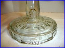 ALADDIN OIL LAMP CLEAR WASHINGTON DRAPER MODEL 23 BURNER W LOC CHIMNEy