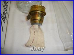 ALADDIN OIL LAMP CLEAR WASHINGTON DRAPER MODEL 23 BURNER W LOC CHIMNEy