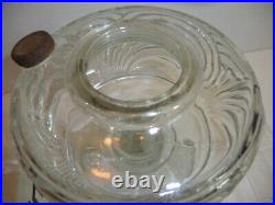 ALADDIN OIL LAMP CLEAR WASHINGTON DRAPER MODEL 23 BURNER W LOC CHIMNEy