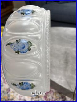 ALADDIN OIL LAMP COBALT BLUE LINCOLN DRAPE Electrified Shade