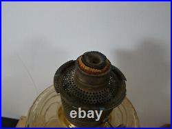 ALADDIN OIL LAMP MODEL B HONEY AMBER WASHINGTON DRAPE With Extra Aladdin Burner