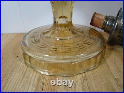 ALADDIN OIL LAMP MODEL B HONEY AMBER WASHINGTON DRAPE With Extra Aladdin Burner