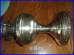 ALADDIN Oil Lamp Model 11 Complete incl. 501 Shade, Chimney & Mantle EXC