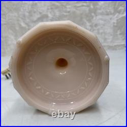 ALADDIN PINK LINCOLN DRAPE OIL LAMP MODEL B BURNER 17 Tall Converted Electric