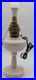 ALADDIN PINK LINCOLN DRAPE OIL LAMP MODEL B BURNER electrified