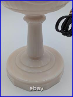 ALADDIN PINK LINCOLN DRAPE OIL LAMP MODEL B BURNER electrified