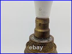 ALADDIN PINK LINCOLN DRAPE OIL LAMP MODEL B BURNER electrified