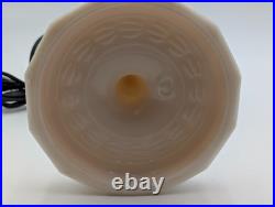 ALADDIN PINK LINCOLN DRAPE OIL LAMP MODEL B BURNER electrified