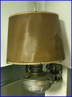 ALADDIN Railroad Caboose Kerosene Lamp withWall Mount & Shade, Lox-on Mantle, Wick