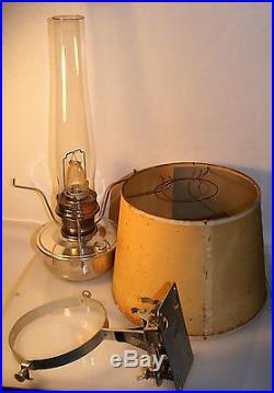ALADDIN Railroad Caboose Oil Kerosene Lamp Lantern # 23 Burner Mount & Chimney