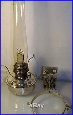ALADDIN Railroad Caboose Oil Kerosene Lamp Lantern # 23 Burner Mount & Chimney