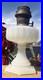 ALADDIN Solid White Moonstone Fluted Pedestal Corinthian Table Lamp Model B NICE