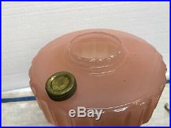 ALADDIN Type B KEROSENE OIL LAMP ROSE PINK MOONSTONE CORINTHIAN