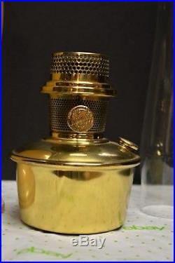 ALADDIN VENETIAN MODEL 12 ART CRAFT PEACH STRAW 1245 OIL LAMP #12 Burner 1930-35