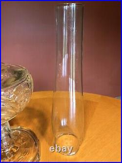 ALADDIN WASHINGTON DRAPE Clear Glass Oil Kerosene Lamp Model B Burner
